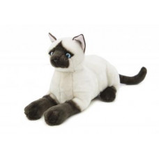 Siamese Plush Cat Lying 34cm